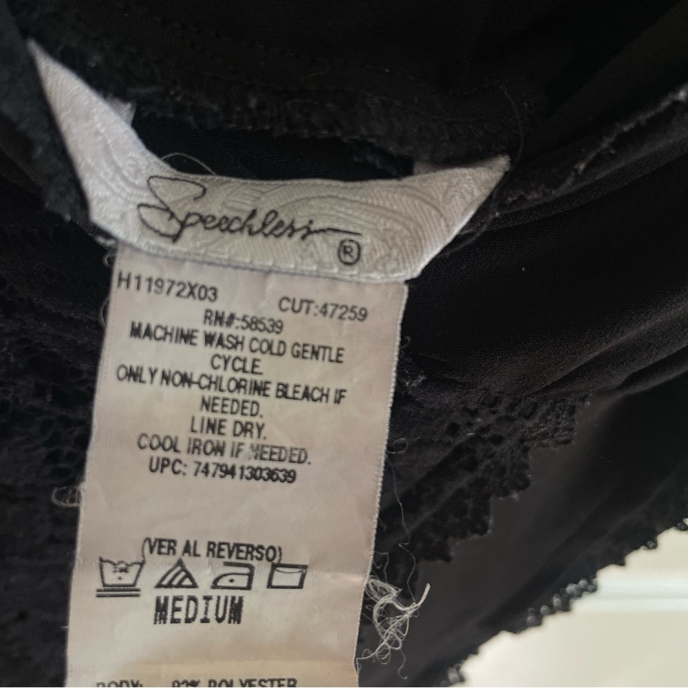 vintage y2k speechless black lace cami top - Picture 4 of 5